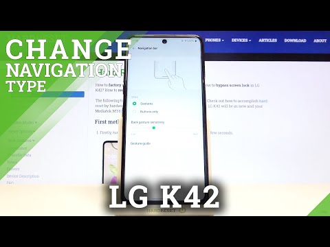How to Switch between Navigation Bar & Gestures - LG K42 and Navigation Bar