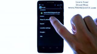 Motorola Droid Mini - How Do I Sync Contacts and Calendar with Gmail