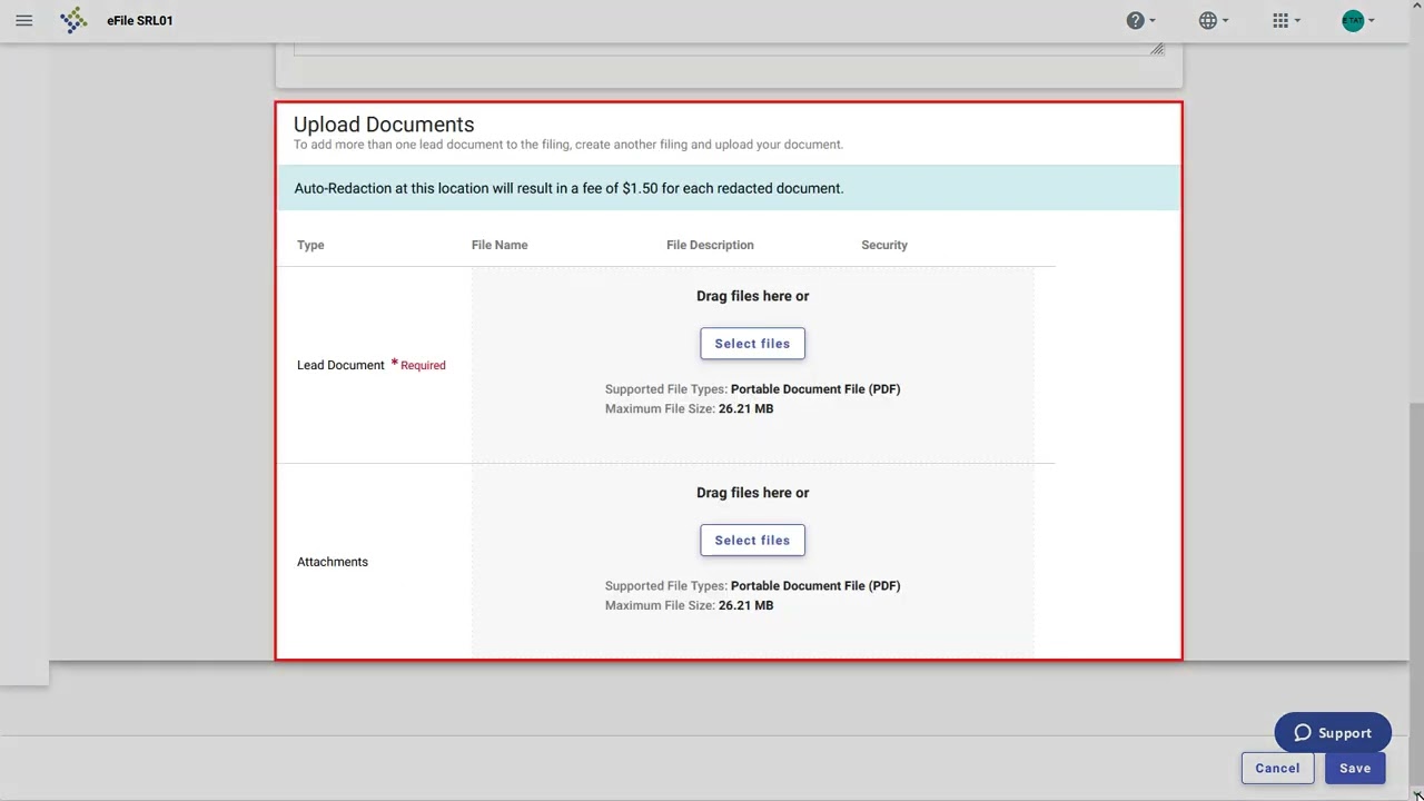EFSP File Into Existing Case