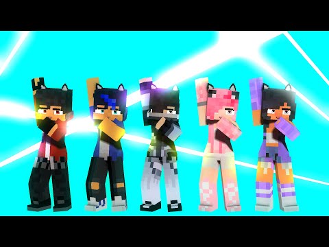 COUPLE DANCE ME TOO APHMAU CREW | AARON,EIN,ZANE,KC - MINECRAFT ANIMATION #shorts