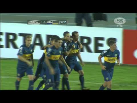 Gol de Martínez (1-1) / Zamora 1 – 5 Boca Juniors – Fase de Grupos Copa Libertadores 2015