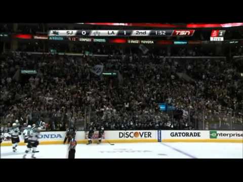 San Jose Sharks vs. Los Angeles Kings (Game 5-Kopitar Score for 1:0)