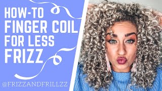 How To Finger Coil Curly Hair