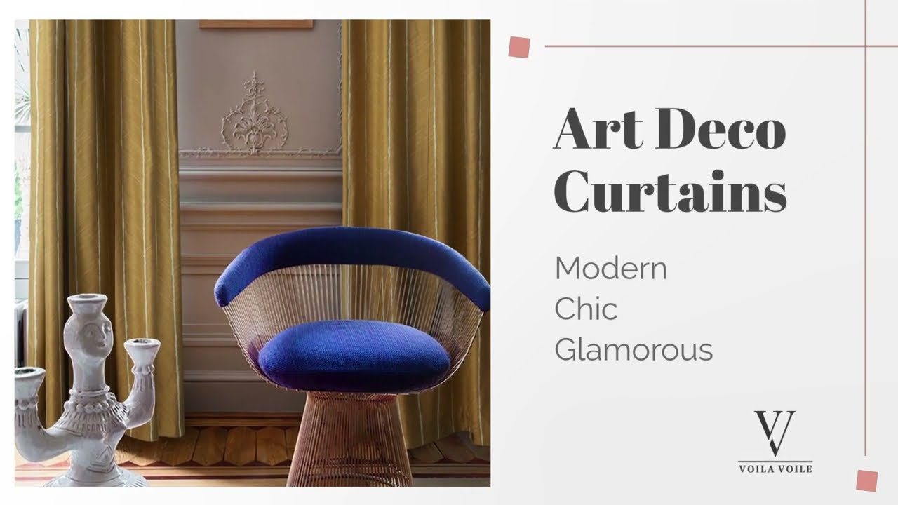 💠The Fascinating Art Deco Curtains (1) 🏠 | Voila Voile