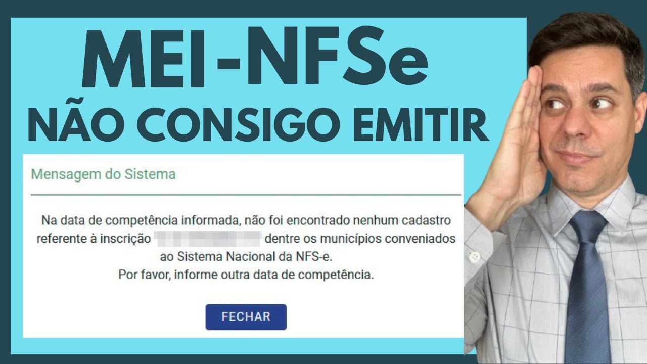 MEI - Não consigo emitir NFSe = Data de Competência - Município sem Convênio