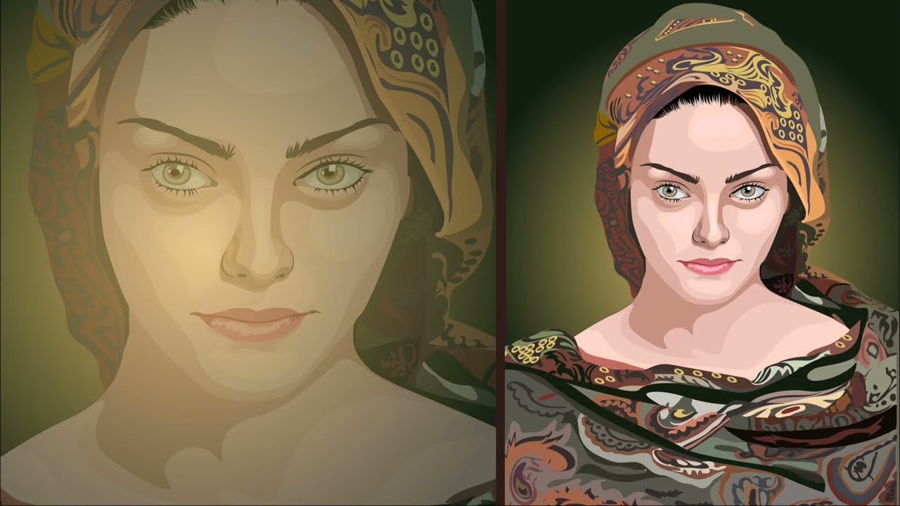 The most DETAILED VECTOR EVER (I think) of Beautiful Face