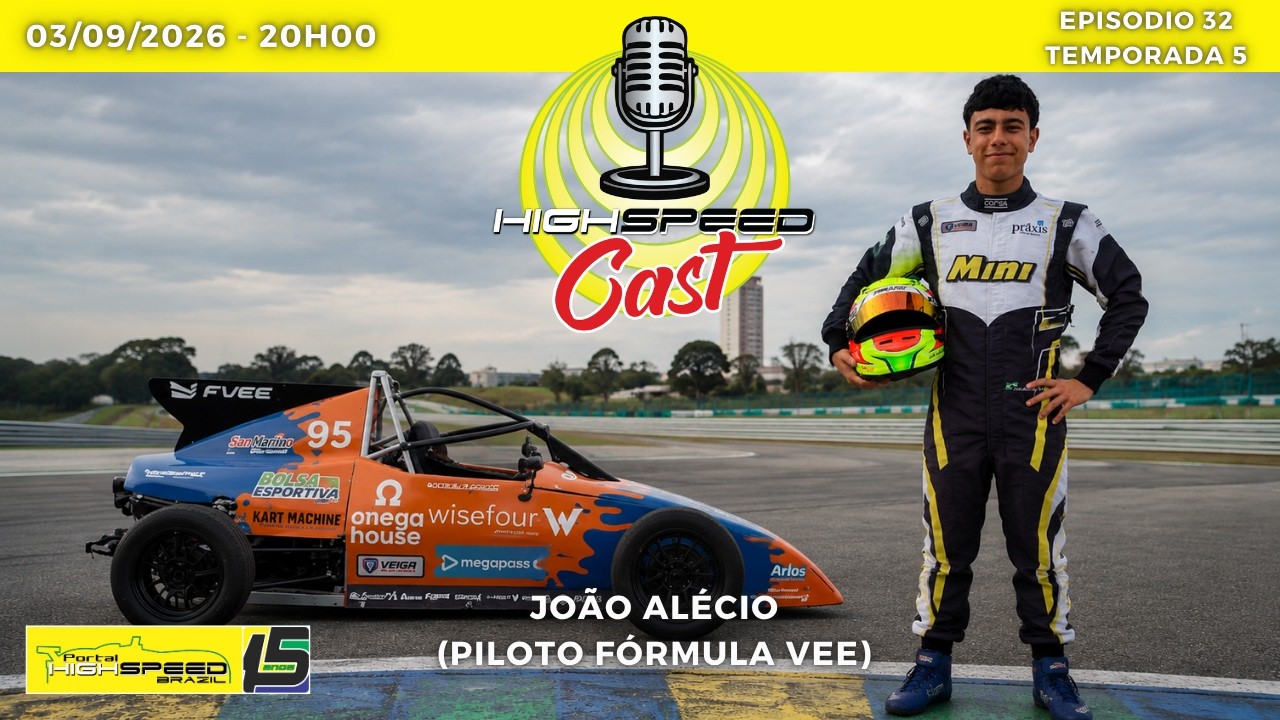 🎙️ JOÃO ALÉCIO | Piloto Fórmula Vee Brasil | HIGH SPEED CAST | AO VIVO