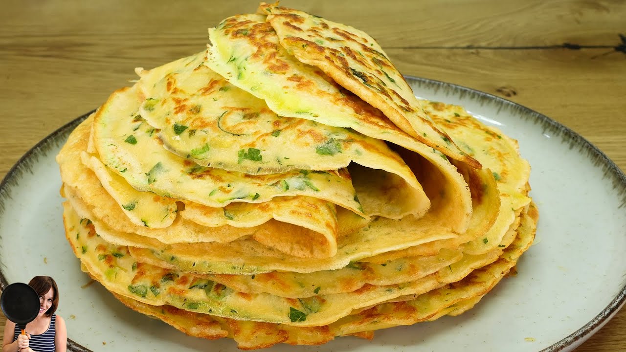 Simply grate 1 zucchini and 1 potato! I have never cooked such a delicious. 🔝6 ASMR recipe