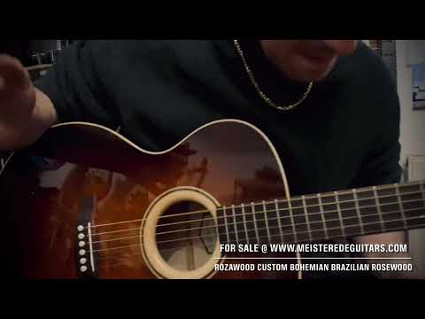 For sale @ MEISTEREDEGUITARS.com- 2018 @rozawoodinstruments custom bohemian!Demo @grundmaximilian 🙏