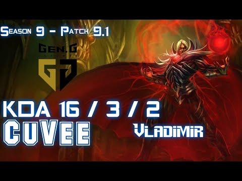 Gen CuVee VLADIMIR vs URGOT Top - Patch 9.1 KR Ranked