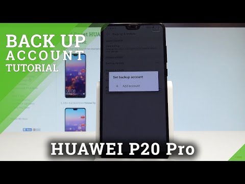 How to Enable Google Backup in HUAWEI P20 Pro - Add Backup Account |HardReset.Info