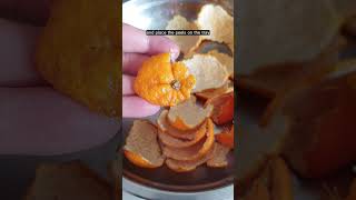Don&#39;t throw out Mandarin orange peels, air dry them