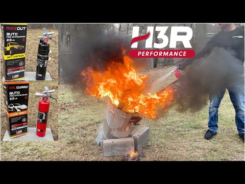 H3R Performance HalGuard Fire Extinguisher Test