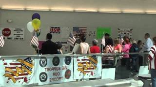 preview picture of video 'Troop Greeters in Action at Baltimore/Washington International Thurgood Marshall Airport (BWI)'