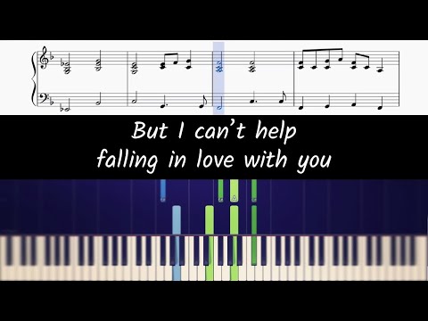 How to play the piano part of Can't Help Falling With Love by Elvis Presley