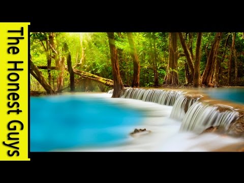 10 HOURS Relaxation Music With Waterfall Sounds for Study, Meditation, Sleep