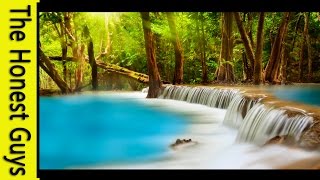 10 HOURS Relaxation Music With Waterfall Sounds for Study, Meditation, Sleep