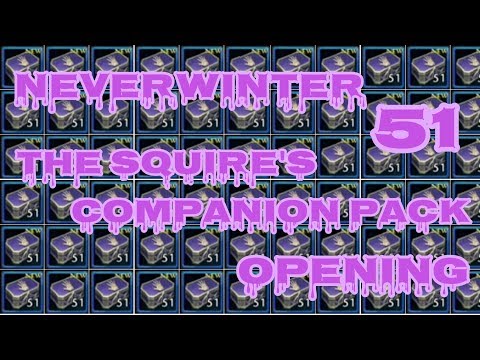Neverwinter - 51 The Squire's Companion Pack Opening