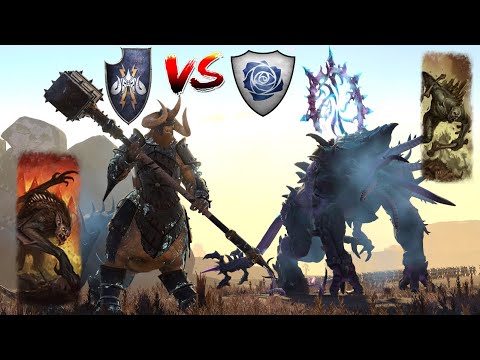 Kholek takes his dog for a stroll | WoC vs Vamp Counts - Warhammer 3 Domination
