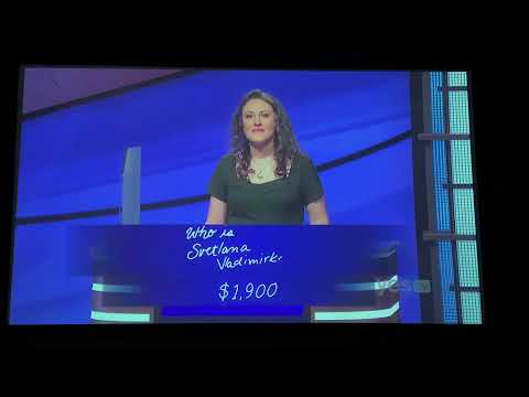 Final Jeopardy & end credits , “Famous Women” - Sandy Olive Day 2 (6/23/21)