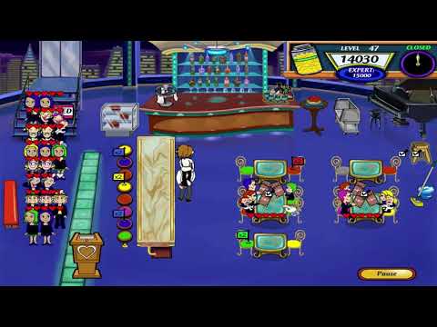 Diner Dash 2: Restaurant Rescue Walkthrough - Level #47 - Flo's Lounge - Floor Lighting