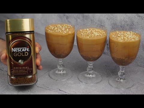 Nescafe Coffee mousse dessert in 5 MINUTES! Do I do it every weekend!