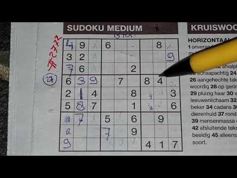 21th week Lockdown! (#2772) Medium Sudoku puzzle. 05-11-2021
