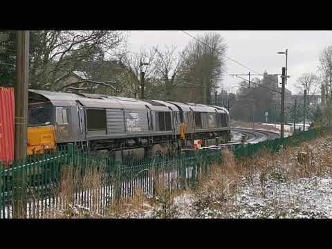 66432/66422 4s43 Daventry - Mossend and 66430/66434 4m27 Mossend - Daventry, Sat. 9th January 2021