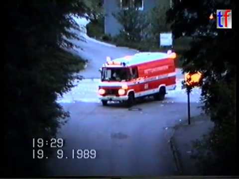 Feuerwehr Stuttgart: Alarmfahrt RTW, NEF, DRK-RTW - 1989.