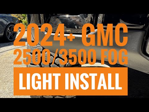 2024+ GMC 2500/3500 BMC Fog light installation guide.