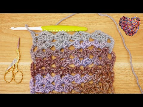 Häkeln | Schönes Lochmuster für den Frühling | Häkeln lernen