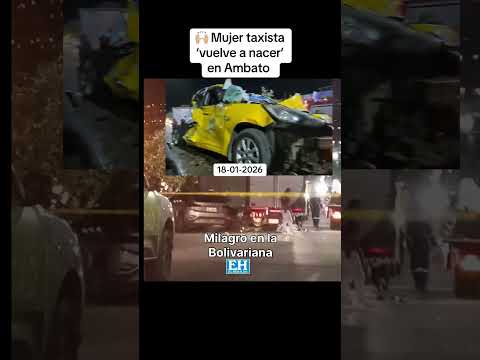 Taxista sale en medio de la ‘chatarra’ #ambato #tungurahua #ecuador