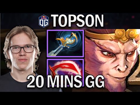 OG.TOPSON MONKEY KING - EASY 20 MIN GAME - DOTA 2 7.29 GAMEPLAY