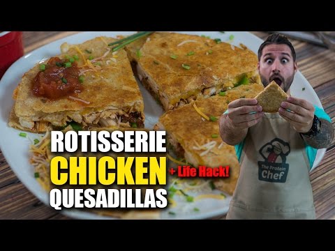 QUICK MEAL Rotisserie CHICKEN Quesadillas Recipe