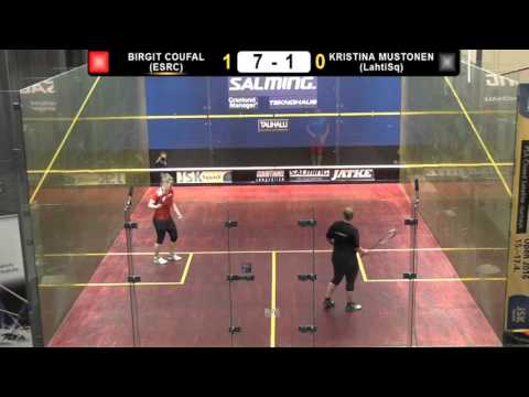 Salming Squash Open Birgit Coufal ESRC - Kristina Mustonen LahtiSq