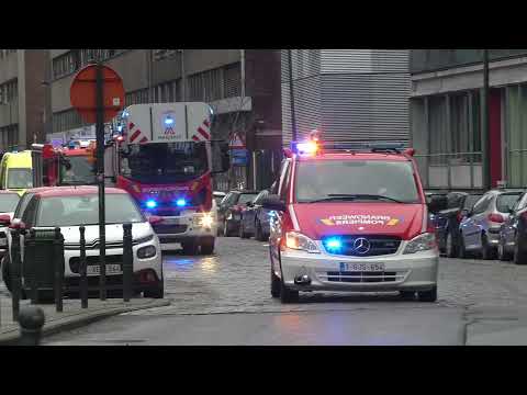 [Brandvertrek!] Brandweer Brussel rukt  uit voor een Brand in een gebouw!