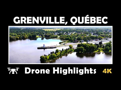 ⚜️ Soaring Over Grenville, Québec! 🇨🇦 | 4K Drone Highlights with DJI Mini 4 Pro 🌄