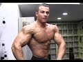 Johan Karouani trains back, shoulders and chest 2014