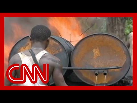 Nigeria's illegal oil refineries (2010)