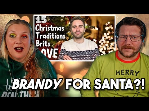 Christmas, But Make It British! | Americans React to 15 Christmas Traditions British People LOVE