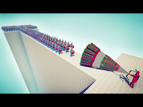 100x TRIBAL WARRIORS TRY TO CROSS THE BRIDGE!? - Totally Accurate Battle Simulator TABS