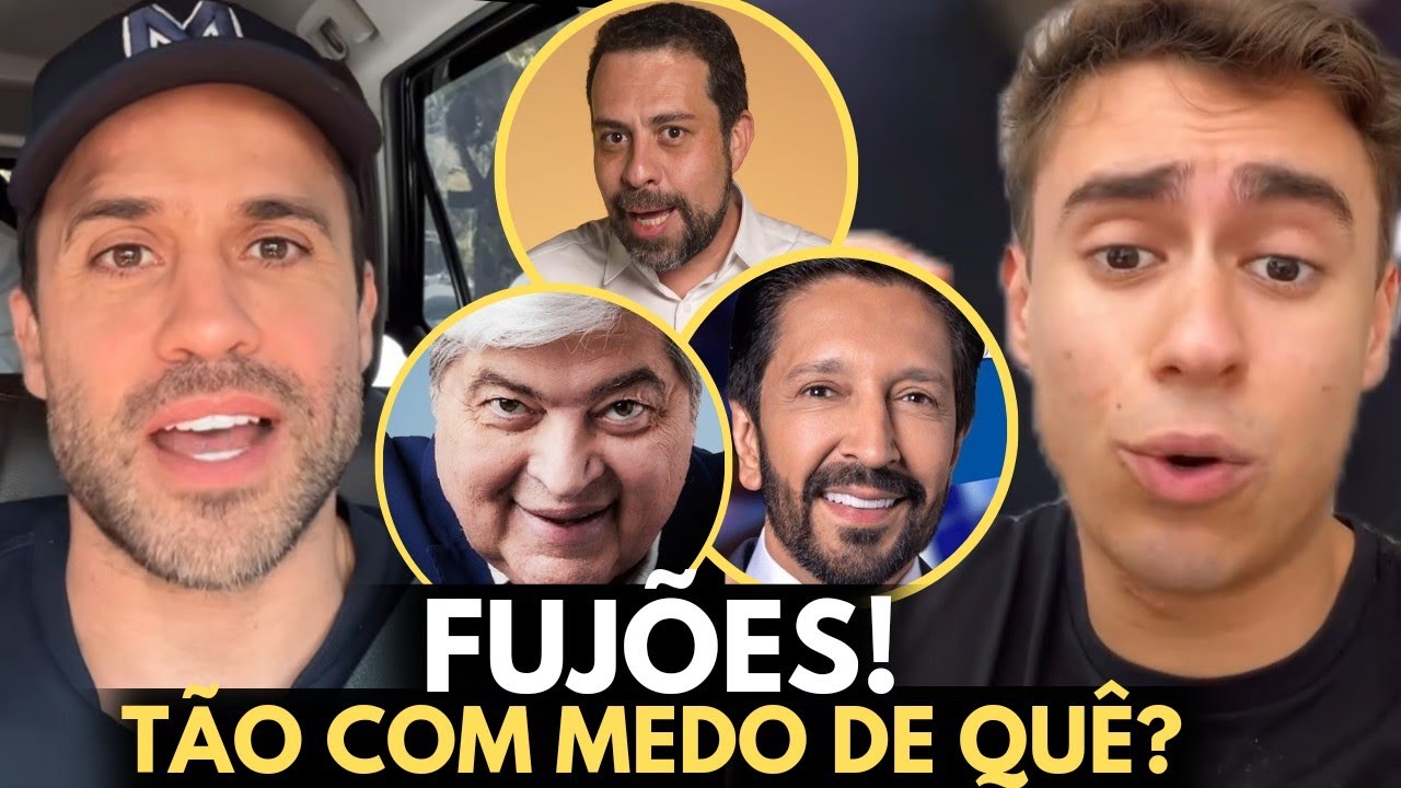 Pablo Marçal zomba de candidatos que fugiram do debate e Nikolas Ferreira diz o que pensa sobre ele