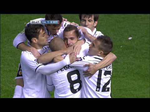 Gol de Soldado en el Valencia CF (1-0) Getafe CF - HD