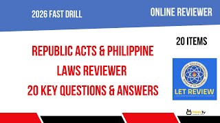 Republic Acts & Philippine Laws Reviewer