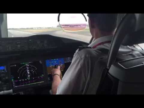 Virgin Atlantic 787-900 Cockpit Takeoff Heathrow