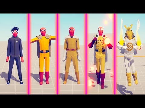 EVOLUTION OF SAITAMA - Totally Accurate Battle Simulator TABS