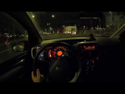 Peugeot 108 Allure 1.0 E-VTI (2016) -  Night POV Drive Review