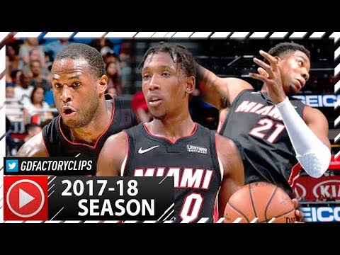 Dion Waiters, Josh Richardson & Hassan Whiteside Highlights vs Magic (2017.10.07) - 55 Pts Total!