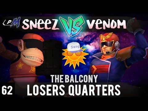 PM @ the Balcony 62 - Losers Quarters ft. Sneez (Diddy Kong) VS R3|Venom (Cpt. Falcon)
