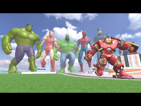 Franklin Becomes Avengers Superheroes to Fight Giant Hulkbuster - INDIAN BIKES DRIVING 3D
